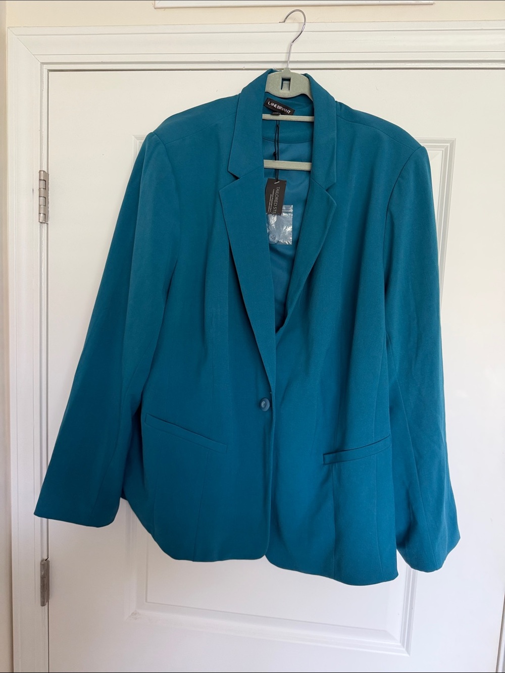 Lane Bryant Teal Single-Button Blazer